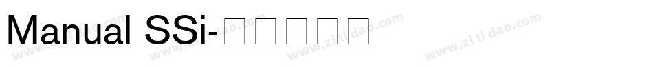 Manual SSi字体转换